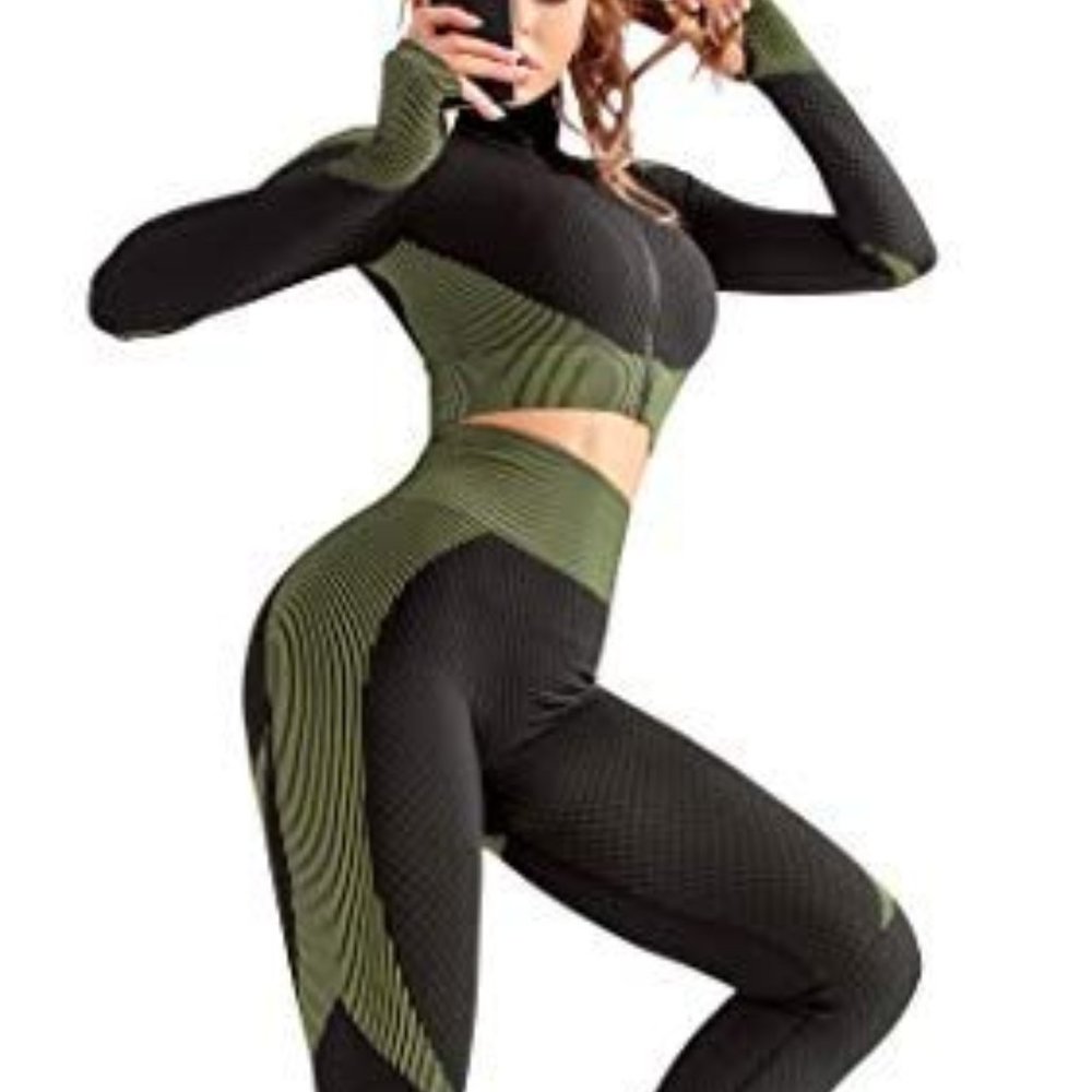 OLCHEE Women's 2 Piece Tracksuit Workout Set